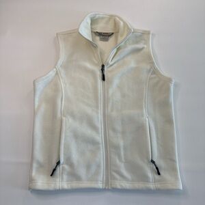 10,000 Feet Above Sea Level Cream Fleece Zip-Up Vest